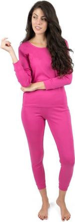 Leveret Womens Cotton Solid Matching Family Pajamas in Hot Pink at Nordstrom, Size X-Large