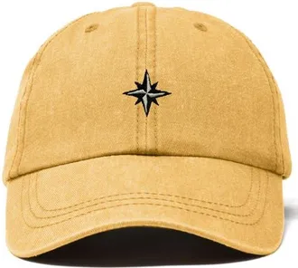 Dalix Starpoint Dad Cap in Washed Gold at Nordstrom
