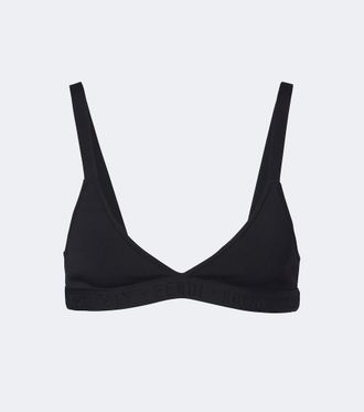 Fendi Logo triangle bralette