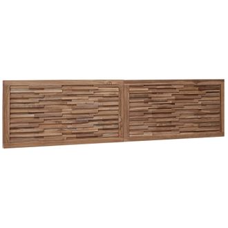 vidaXL Cabecero De Cama Natural Madera De Teca Maciza Vidaxl
