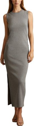 Reiss Truly Ribbed Ruched Sheath Dress