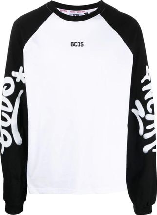 GCDS Graffiti Logo Long Sleeve T-Shirt