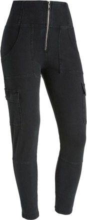 Freddy Leggings FREDDY Leggings WRUP4HS452, Damen, Gr. XXL, EURO, schwarz (schwarz jeans, seams on tone), Obermaterial: 84% Baumwolle CO. 16% Elasthan EL., H