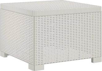 vidaXL Sill&oacute;n Individual De Jard&iacute;n Apariencia De Ratan Pp Blanco Vidaxl