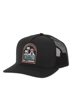 Billabong Adiv Logo Patch Trucker Hat in Black at Nordstrom
