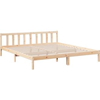 vidaXL Extra Long Bed Frame without Mattress 200x210 cm Solid Wood Pine Vidaxl