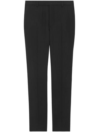 Saint Laurent Pantalon van scheerwol - Zwart