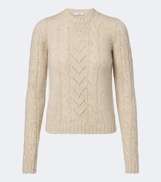 Max Mara Jersey trenzado en mezcla de lana y cachemir