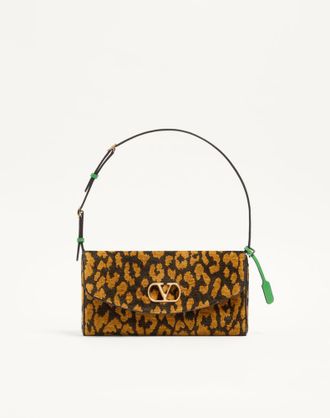 Valentino Garavani Borsa Piccola A Spalla Valentino Garavani DeVain In Tessuto Jacquard Motivo Animalier Donna ANIMALIER UNI