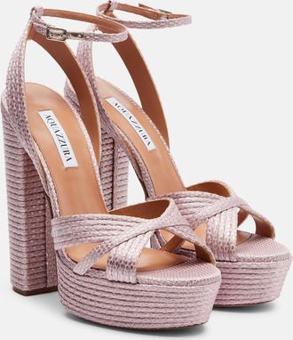 Aquazzura Sundance Plateau platform sandals