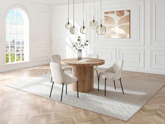 Vente-Unique Tavolo da pranzo allungabile da 4 a 12 persone in MDF Naturale chiaro - SIDRINA