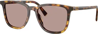 Miu Miu Sunglasses, unisex, Brown, Size: 53 MM Sunglasses