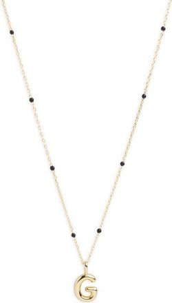 Argento Vivo Initial Pendant Necklace in Gold G at Nordstrom