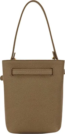 Longchamp Womens Handbag Green Calf Leather Bag