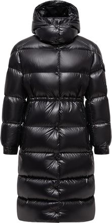 Moncler Moncler Cavettaz Hooded Long Down Jacket, Women, Black, Size: 00