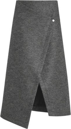 Margaux Lonnberg Margaux Lonnberg - Adhel Rok - Dames - Rokken - Grijs - Maat: 2XS Wol