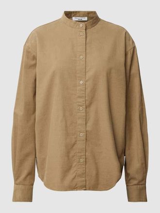 Marc O'Polo Denim Marc OPolo Denim Hemdbluse mit Stehkragen in Beige, Gr&ouml;&szlig;e XS