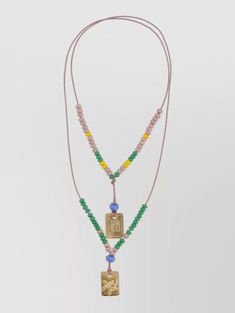 Dsquared2 logo-plaque necklace