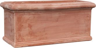 Biscottini International Jardinera De Terracota Festoneada 100% Made In Italy Totalmente Hecho A Mano
