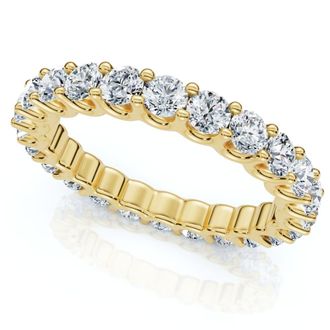 Pompeii3 1 1/2Ct Diamond Eternity Wedding Womens Ring 14k Gold or Platinum Lab Grown