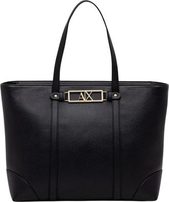 A|X Armani Exchange Tassen, Dames, Zwart, ONE Size, Leer, Polly M Tote