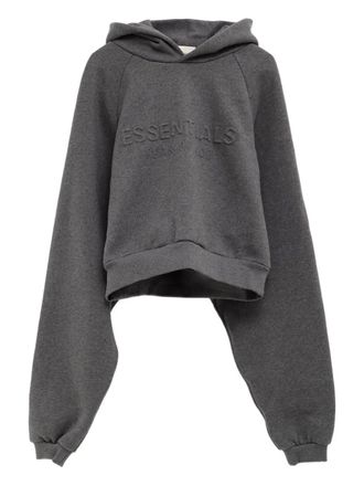 Fear of God 1990s hoodie met logo-reli&euml;f - Grijs