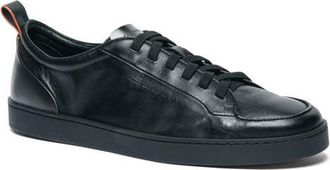 Santoni Off Duty Low Top Sneaker in Black at Nordstrom, Size 10.5