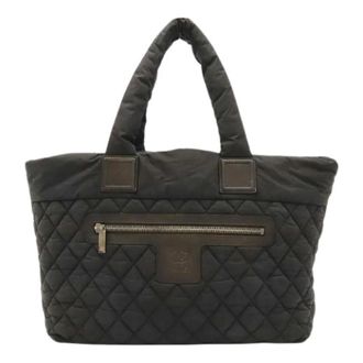 Chanel Bolso Tote Pre-owned Coco Cocoon de Nailon - Pre-owned - Mujer - Negro - ONE SIZE