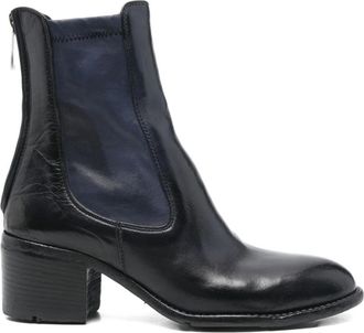 Lemargo 60 mm leren laarzen met ritssluiting - Blauw