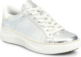 S&ouml;fft Frazier Sneaker in Silver/True White at Nordstrom Rack, Size 7.5