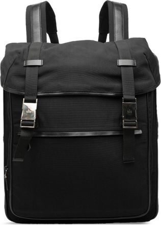 Gucci Black Nylon Leather Backpack (Pre-Owned)