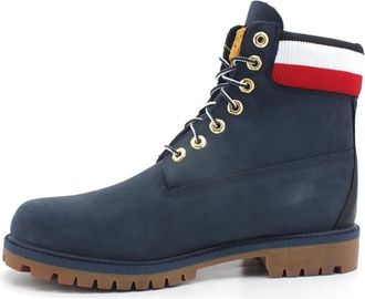 Timberland Veterschoenen - Heren - Veterlaarzen - Blauw - 43 EU - Leer - Schoenen