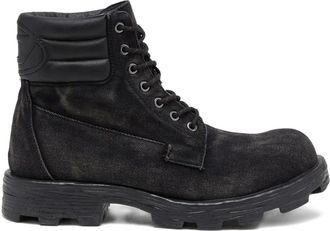 Diesel D-Hammer faded lace-up boots - Black