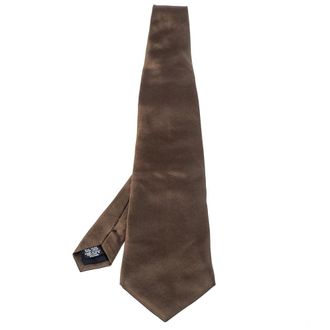 HUGO BOSS Boss By Hugo Boss Brown Silk Tie