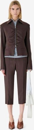 Iro Helvina Jacket in Dark Brown at Nordstrom, Size 42 Eu