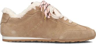 Nubikk Schoenen, Dames, Beige, 40 EU, Wol, Bontgevoerde Sneakers voor Stijlvolle Winterwandelingen