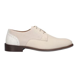 Stefano Lauran Msh 00100086 Veterschoenen - Heren - Nette schoenen - Beige - 47 EU - Leer - Schoenen