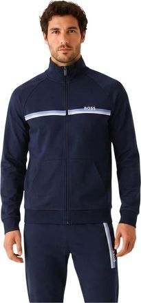 HUGO BOSS Heren, Sweatshirts & Hoodies, Blauw, Maat: XL Katoen