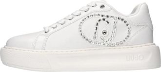 Liu Jo Rhinestone Sneakers - Dames - Sneakers - Wit - 37 EU - Leer - Schoenen