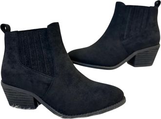 Corkys Footwear Womens Potion Bootie In Black Suede