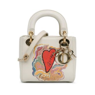 Dior Pre-owned Dior DiorAmour Niki De Saint Phalle Mini Calfskin Lady Dior 15-BO-0168