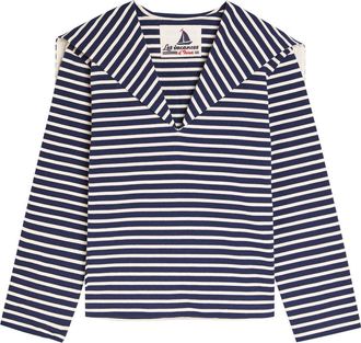 Les Vacances d'Irina The Seaman Striped Cotton top - Stripe - 1 (XS / S)