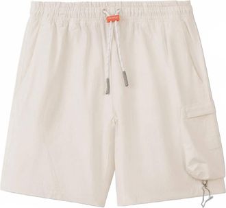 Staple Mens Nylon Taslan Cargo Shorts In Cream