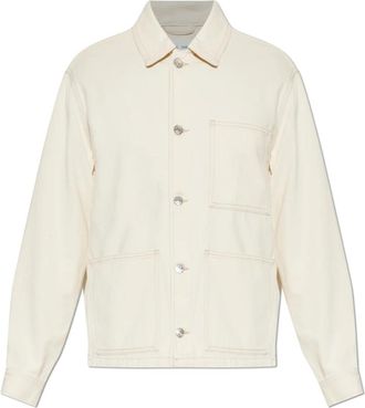 Sams&oslash;e & Sams&oslash;e Sachore Denim Jacket - Heren - Spijkerjassen - Beige - S - Denim - Jassen