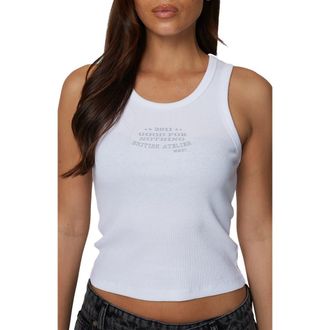 Good For Nothing Ribbed Icarus Vest in White at Nordstrom, Size X-Small
