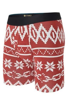 Stance Break the Season Boxer Brief in Red at Nordstrom Rack, Size X-Large