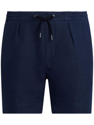 Ralph Lauren Purple Label Shorts in lino - Blu