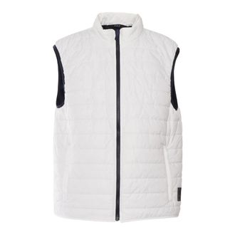 Fay Padded Vest Zip - Heren - Bodywarmers - Wit - S - Leer - Jassen