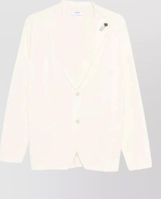 Lardini paljm cardigan jacket decorative pin