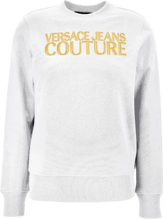 Versace Jeans Couture Sweaters - Dames - Ronde hals truien - Wit - S - Truien & Vesten